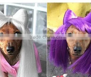 Lady Gaga Pet Wig , Lady Gaga Dog Wig ,dog Wig thumbnail-1