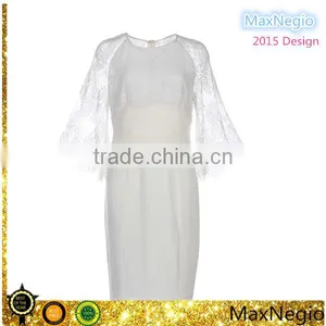 2015 Latset MaxNegio Loose Lace Sleeves Pure Perspective Sharara Dress thumbnail-1