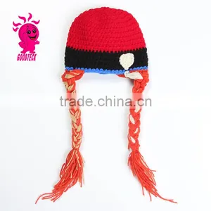2015 Hot Sale Hand Hook Baby Wool Hats, Color Matching Hats thumbnail-6