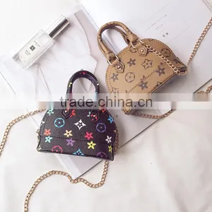 Small Flower Pattern Kids Purse With Zipper Fashion Girls Purse Adult and Kids Stylish Bags thumbnail-5