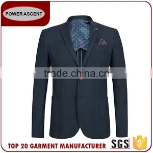 2017 Hot New Products Patch Pocket Fashion Polyester Viscose New Design Business Men Suit Custom thumbnail-1