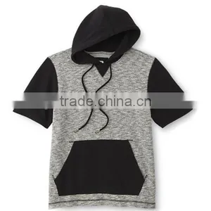 High Quality Mens Casual Short Sleeve Hoodies thumbnail-1
