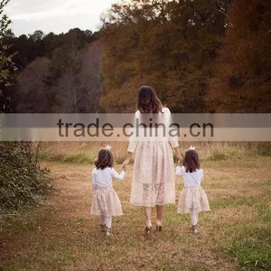 Girls Lace Skirt Toddler Girl Tutu Skirt Mother and Child Dress thumbnail-2