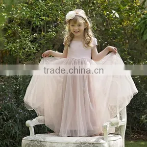 Hot Selling Girls' Dress Pictures New Style Designs Girls Modern Child Summer Party Tulle Dress Flower Girl Dress thumbnail-1
