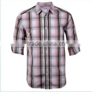 Long Sleeve Checked Mens Shirts thumbnail-1