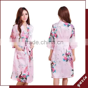 Japaness Sexy Girl Kimono Kimono Dress Kimono Satin Robe TP031 thumbnail-1
