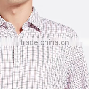 100% Men Cotton Shirts Plaid Design Casual Shirts for Men Italian thumbnail-3