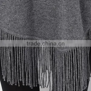 Hot Sale Winter Women Stylish Polyester Long Pullover Sweater With Fringe thumbnail-6