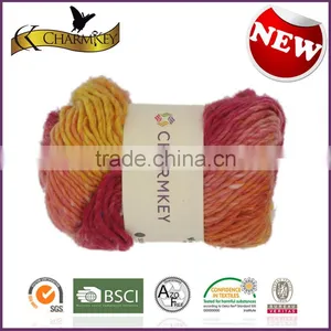 Charmkey Roving Wool Yarn Polyester Blended Yarn Fancy Women Scarf Yarn Melange Yarn thumbnail-4