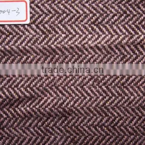 Popular Scottish-style Herringbone Tweed Fabric, Woolen Fabric, Herringbone Windowpane Tweed Fabric thumbnail-1