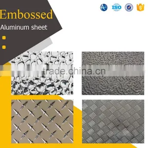 Non-slip Diamond Orange Pell Ribbed Decorative Pattern Embossed Aluminum Sheet thumbnail-1