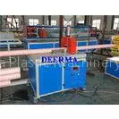 PVC Plastic Pipe Extrusion Line / Production Line for Making 75-160mmPVC Pipe for Water Distribution thumbnail-1