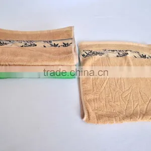 Bamboo Towel With Jaquard Face Towel thumbnail-3