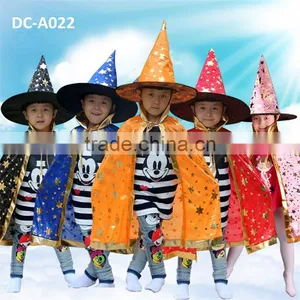China Cheap 100% Polyester Children Halloween Black One Cape 80 cm thumbnail-6