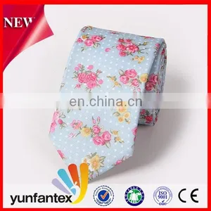2016 Cheap Flower Pattern Design 100 Cotton Necktie thumbnail-1