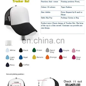 Custom Logo Printing Embroidery and Cap Design Promotional Trucker Cap thumbnail-1