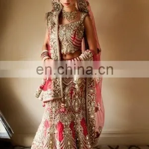 Fish Cut Bridal Lehenga Choli Design thumbnail-1