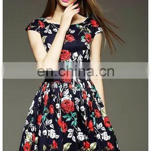 High Quality Sleeveless Super Dress Fashion Elastic Waist Dress Summer 2016 thumbnail-5