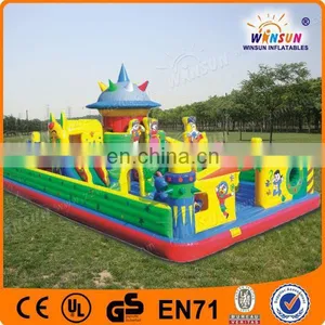 Hot Selling 0.55mm PVC Cheap Amusement Park Inflatable Slides thumbnail-1