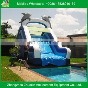 Family Use Dophin Slide Inside the Pool Inflatable thumbnail-1