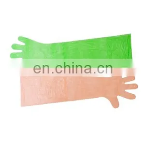 Disposable PE Long Sleeve Gloves Plastic Gloves thumbnail-3
