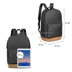 Advocator 14 Inch Laptop Backpack Students Solid Color Portable Chic Casual Classical Well-Padded School Bookbags Knapsacks Rucksacks Shoulders Bags thumbnail-1