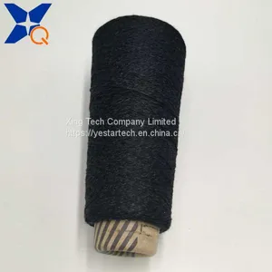 Black Ne32/2plies 20% Metal Fiber Blended With 80% Polyester Twist With Black Ne16 Bamboo Fiber Spun Yarn for Touchscreen Gloves-XTAA010 thumbnail-4