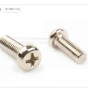 M1.7/M2/M2.5/M3/M4/M5 Pan Head Screw Flat Screws Cross Recessed Raised Counter Phillip Plaine Micro Puntas Tornillos Vis Vida Viti DIN7985 ISO7045 thumbnail-2