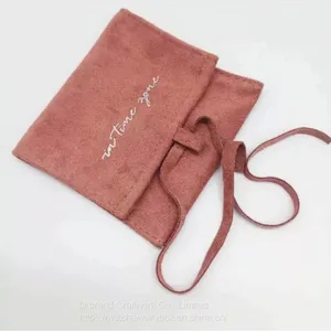 Fashion Color Velvet Jewelry Gift Drawstring Bag/Jewelry Pouch Packaging With Logo thumbnail-3