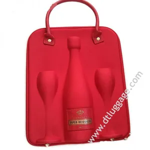 Manufacturer Carrying Waterproof Zipper Wine And Glass Carrier Bag thumbnail-1