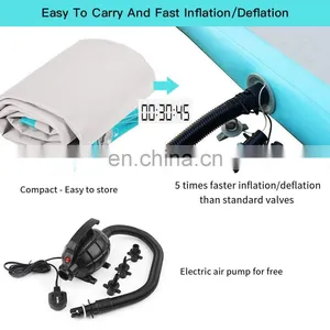 Cheap Home Gym Fitness Equipment 5m x 1m x 20cm Airtrack Inflatable Floor Mat Gonfiabile Thuis Air Tumble Track For Gymnastics thumbnail-5