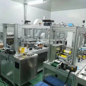 3 Ply Nonwoven Face Mask Machines High Speed Automatic  Automatic Plane Positioning Mask Machine thumbnail-4