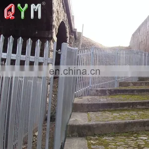 QYM Hot Sale Garden Powder Coated Steel Palisade Fence D Type thumbnail-5