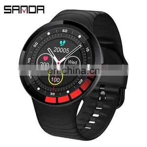 SANDA E3 Branded Watches Temperature Alarm Heart Rate Clock Sport Adult Android Smart Watch thumbnail-1
