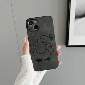 Leather Waterproof Can Reach Duck For Iphone 11 Pro Max Skin Pressing Privacy Mobile Phone Case With 7 8p Soft Case 12 13 14 thumbnail-1
