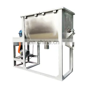 Hot Sale Animal Feed Screw Ribbon Blender Mixer Stainless Steel Starch Horizontal Mixing Blender thumbnail-3