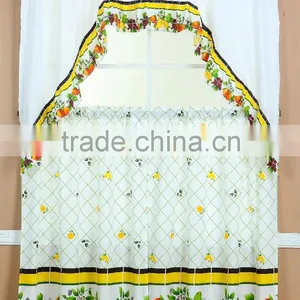 (STOCK)3PCS PRINTED MICROFIBER KITCHEN CURTAIN thumbnail-4