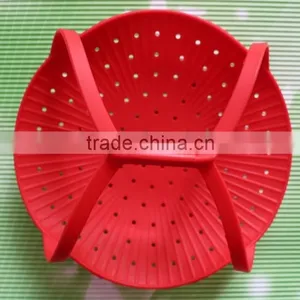 Silicone Vegetable Steamer Basket Home Steamer thumbnail-4