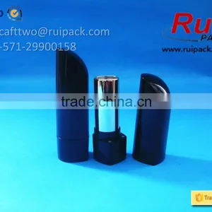 Finger Shap Lipstick Case With Aluminum Gold Inner, Black Lipstick Tube/container in Unique Shape thumbnail-2