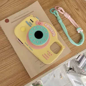 Personality Creative Stereo Camera Phone Case 11 12 13 14 15 Pro Max/Pro Silicone Back Cover Protective Case thumbnail-5