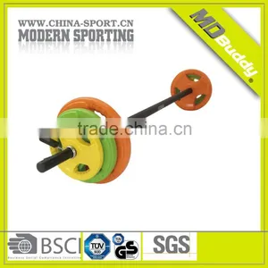 High Quality Color Aerobic Rubber Barbell Sets thumbnail-1