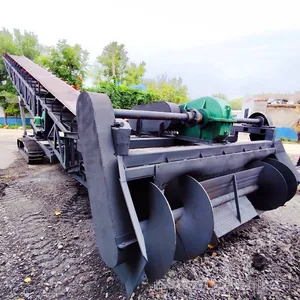 Nongyou Spiral Belt Conveyor and Material Scraper Machine, Corn Loading and Warehousing Machinery With Crawler Walking and Automatic Feeding thumbnail-1