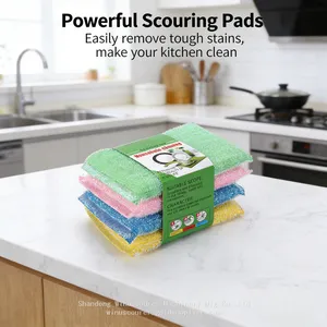 Multi-Use Colorful Sponge Kitchen Dish Sponges for Dishes, Counters & Appliances thumbnail-1