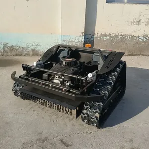 7Hp 7.5Hp 9Hp 16Hp Gasoline Engine Self Charging Remotely Controlled Field Grass Cutting Machine thumbnail-2