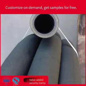 Non-conductive Rubber Water Pipes, Cloth-reinforced Water Pipes for Medium-frequency Furnaces in Steel Plants, Red and Green Rubber Pipes That Can be Wrapped With Asbestos thumbnail-1