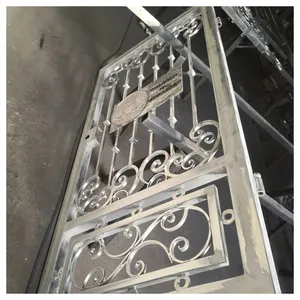 China FancyWrought Iron Gates Aluminum Gate Design For Home thumbnail-3