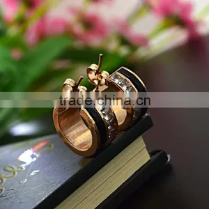 Wholesale Fashion Jewelry Cheap Wholesale Crystal Gold Stud Earrings thumbnail-6