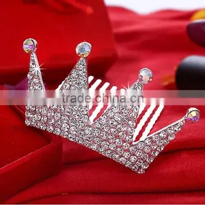Small Size Pageant Crystal Tiara Crown With Newest Design thumbnail-2
