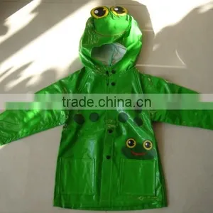 Cute Design PU Raincoat For Kids thumbnail-1