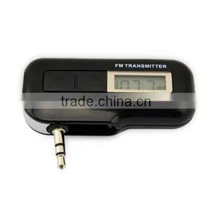 Car Mp3 fm Modulator 3.5mm LCD Backlight Display for Cell Phone Wireless fm Transmitter Manual thumbnail-1